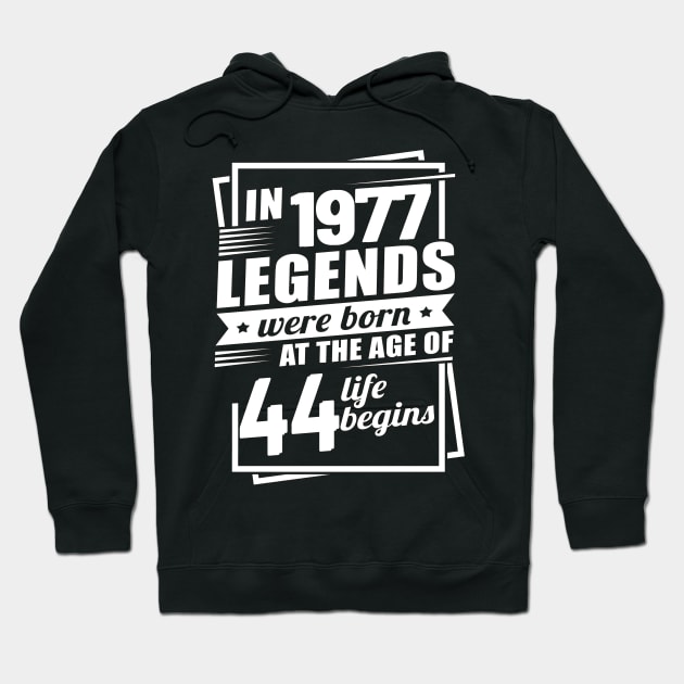 The legend was born in 1977 Hoodie by HBfunshirts